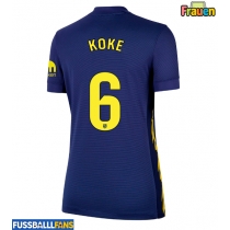 Atletico Madrid Koke #6 Auswärtstrikot Frauen 2025-26 Kurzarm